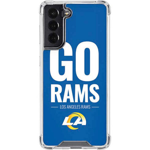 NFL Los Angeles Rams Team Motto Galaxy S22 Clear Case
