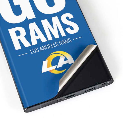 NFL Los Angeles Rams Team Motto Galaxy S22 Ultra Skin