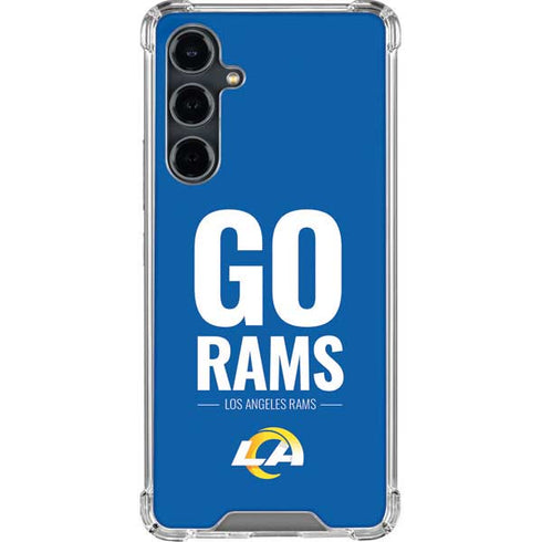 NFL Los Angeles Rams Team Motto Galaxy S23 FE Clear Case