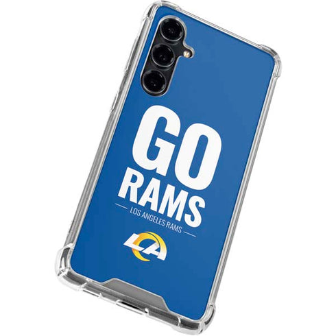 NFL Los Angeles Rams Team Motto Galaxy S23 FE Clear Case