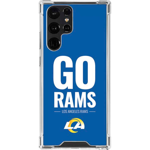 NFL Los Angeles Rams Team Motto Galaxy S24 Ultra Clear Case