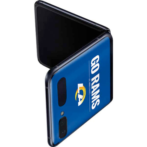 NFL Los Angeles Rams Team Motto Galaxy Z Flip Skin