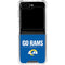 NFL Los Angeles Rams Team Motto Galaxy Z Flip5 5G Clear Case