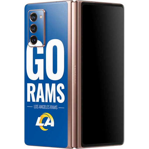 NFL Los Angeles Rams Team Motto Galaxy Z Fold2 5G Skin