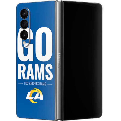 NFL Los Angeles Rams Team Motto Galaxy Z Fold4 5G Skin