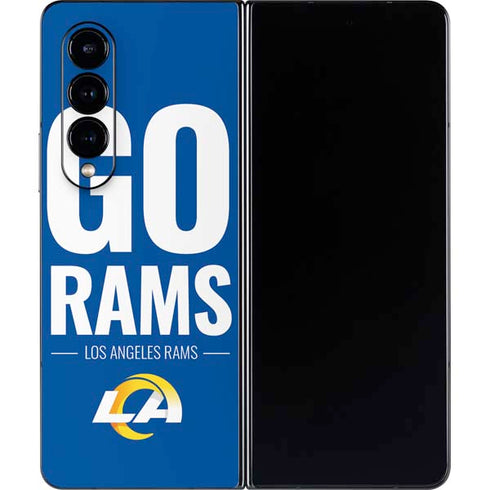 NFL Los Angeles Rams Team Motto Galaxy Z Fold4 5G Skin