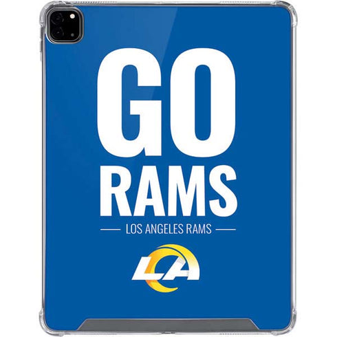 NFL Los Angeles Rams Team Motto iPad Pro 12.9in (2020) Clear Case