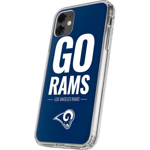 NFL Los Angeles Rams Team Motto iPhone 11 Clear Case