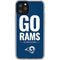 NFL Los Angeles Rams Team Motto iPhone 11 Pro Clear Case