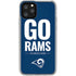NFL Los Angeles Rams Team Motto iPhone 11 Pro Clear Case