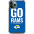 NFL Los Angeles Rams Team Motto iPhone 12 Pro Max Clear Case