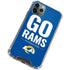 NFL Los Angeles Rams Team Motto iPhone 12 Pro Max Clear Case