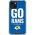 NFL Los Angeles Rams Team Motto iPhone 13 Mini Clear Case