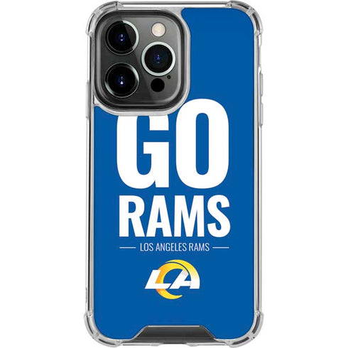 NFL Los Angeles Rams Team Motto iPhone 13 Pro Clear Case