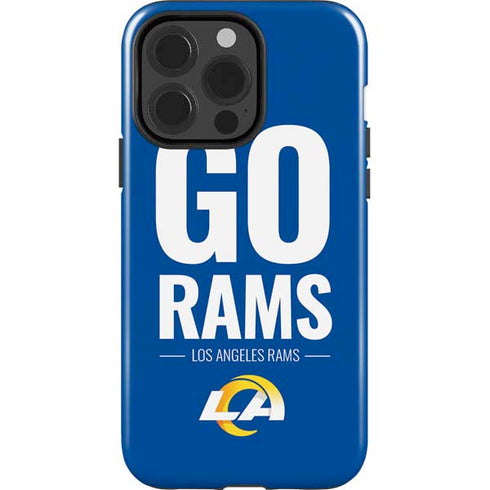 NFL Los Angeles Rams Team Motto iPhone 15 Pro Impact Case