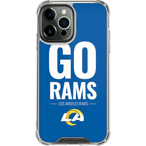 NFL Los Angeles Rams Team Motto iPhone 14 Pro Max Clear Case