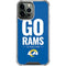 NFL Los Angeles Rams Team Motto iPhone 14 Pro Max Clear Case