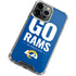 NFL Los Angeles Rams Team Motto iPhone 15 Pro Max Clear Case