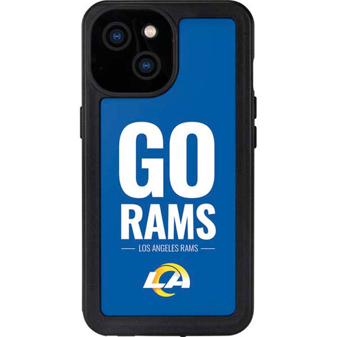 NFL Los Angeles Rams Team Motto iPhone 15 Waterproof Case