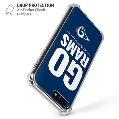 NFL Los Angeles Rams Team Motto iPhone 7/8 Plus Clear Case