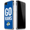 NFL Los Angeles Rams Team Motto iPhone SE (2nd & 3rd Gen) Clear Case