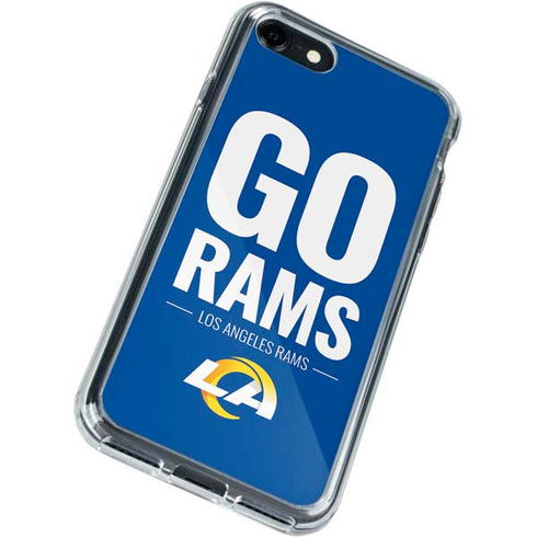 NFL Los Angeles Rams Team Motto iPhone SE (2nd & 3rd Gen) Clear Case