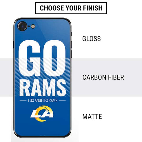 NFL Los Angeles Rams Team Motto iPhone SE (2nd & 3rd Gen) Skin