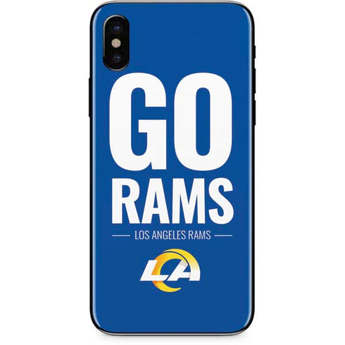 NFL Los Angeles Rams Team Motto iPhone X Skin
