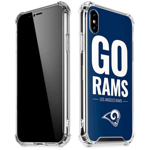NFL Los Angeles Rams Team Motto iPhone X/XS Clear Case