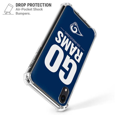 NFL Los Angeles Rams Team Motto iPhone XR Clear Case