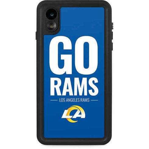 NFL Los Angeles Rams Team Motto iPhone XR Waterproof Case
