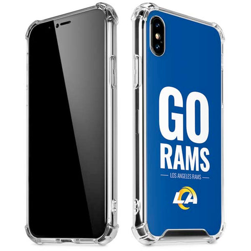 NFL Los Angeles Rams Team Motto iPhone XS Max Clear Case