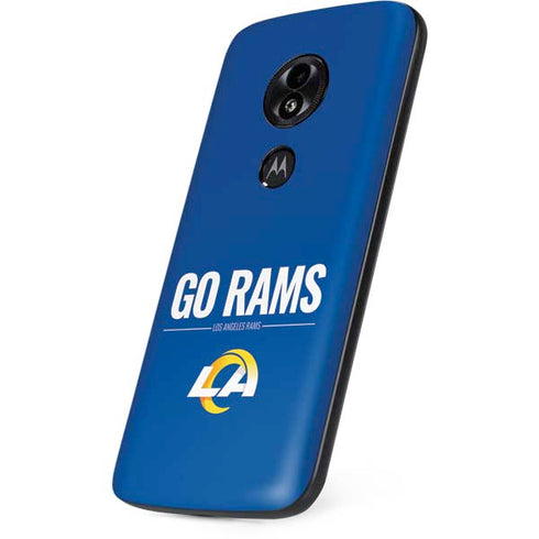 NFL Los Angeles Rams Team Motto Moto E5 Play Skin