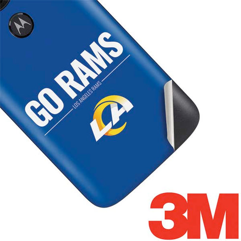 NFL Los Angeles Rams Team Motto Moto E5 Play Skin