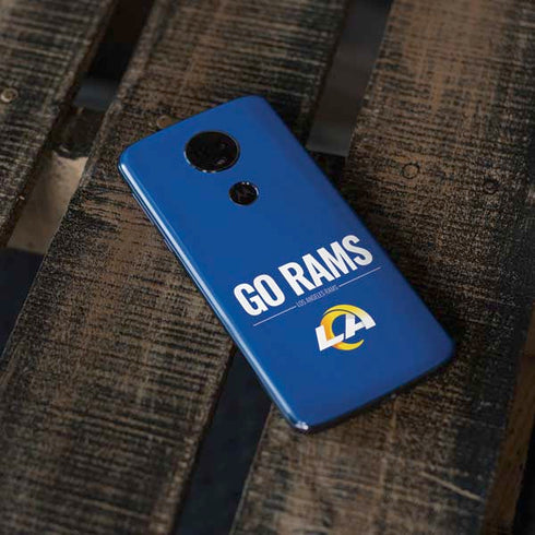 NFL Los Angeles Rams Team Motto Moto E5 Plus Skin