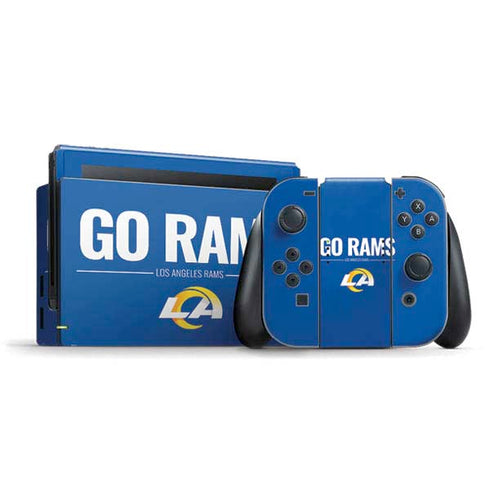NFL Los Angeles Rams Team Motto Nintendo Switch Bundle Skin