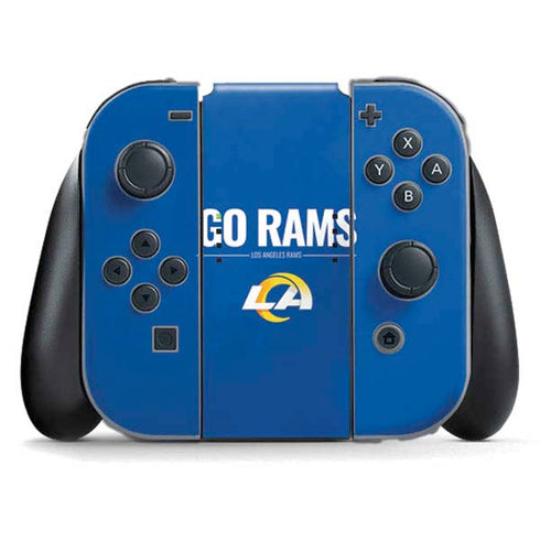 NFL Los Angeles Rams Team Motto Nintendo Switch (2017-2021) Joy-Con Controller Skin