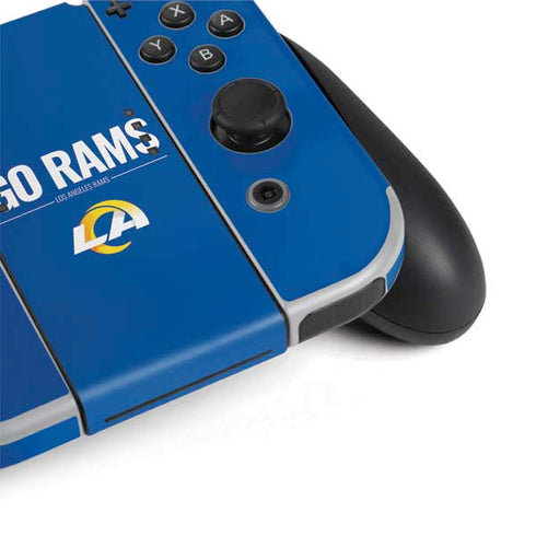 NFL Los Angeles Rams Team Motto Nintendo Switch OLED (2021) Skin
