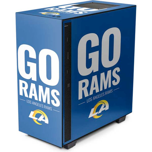 NFL Los Angeles Rams Team Motto NZXT H510 Compact ATX Mid-Tower Case Skin