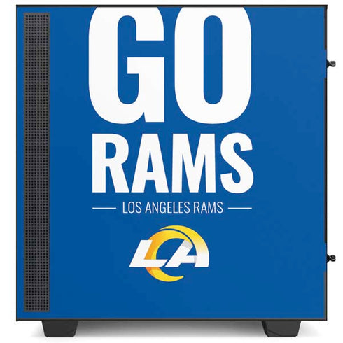 NFL Los Angeles Rams Team Motto NZXT H510 Compact ATX Mid-Tower Case Skin