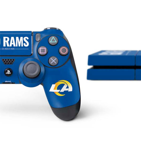 NFL Los Angeles Rams Team Motto PS4 Console and Controller Bundle Skin