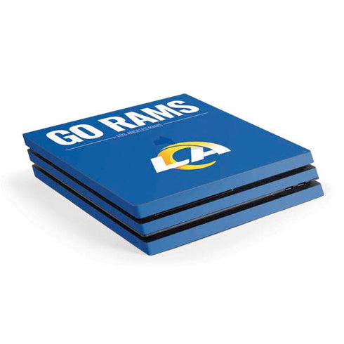 NFL Los Angeles Rams Team Motto PS4 Pro Console Skin