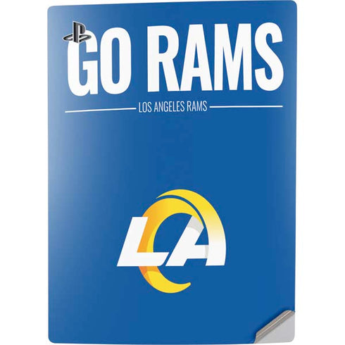 NFL Los Angeles Rams Team Motto PS5 Digital Edition Console Skin