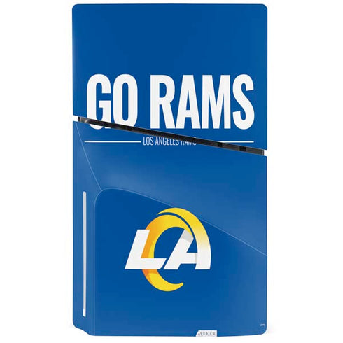 NFL Los Angeles Rams Team Motto PS5 Slim Disk Bundle Skin