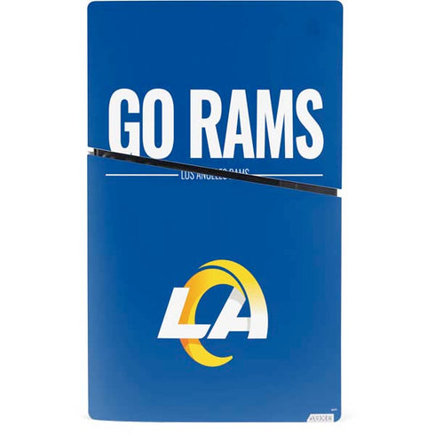 NFL Los Angeles Rams Team Motto PS5 Slim Digital Edition Bundle Skin