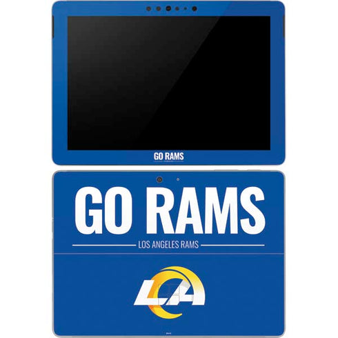 NFL Los Angeles Rams Team Motto Surface Go Skin