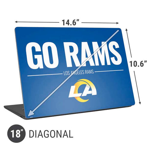 NFL Los Angeles Rams Team Motto Universal Laptop 18in (14.6 x 10.6in) Skin