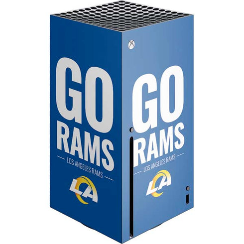 NFL Los Angeles Rams Team Motto Xbox Series X Console Skin