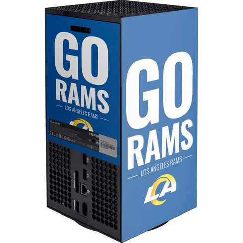 NFL Los Angeles Rams Team Motto Xbox Series X Console Skin