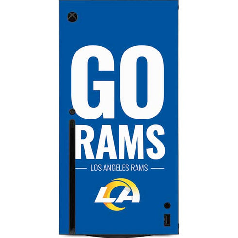 NFL Los Angeles Rams Team Motto Xbox Series X Console Skin